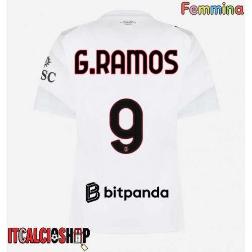 AC Milan Goncalo Ramos #9 Seconda Maglia Femmina 2026-27 Manica Corta